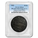 1902 Wells Fargo Semicentennial So-Called Dollar MS-64 PCGS 1902 Wells Fargo Semicentennial So-Called Dollar MS-64 PCGS